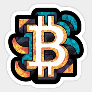 Bitcoin Art Sticker